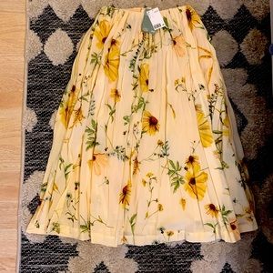 H&M Womens Floral Skirt Size S